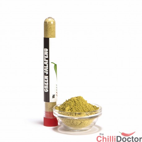 Jalapeno verde polvere peperoncino piccante 10 gr